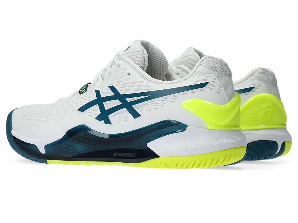 ASICS GEL-RESOLUTION 9 MEN SHOE - WHITE/RESTFUL TEAL