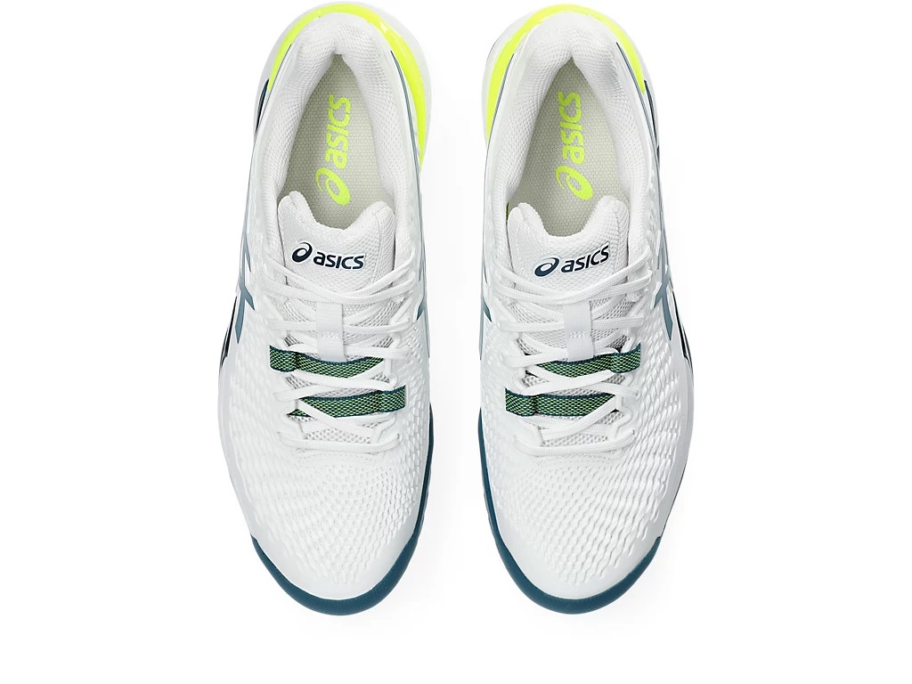 ASICS GEL-RESOLUTION 9 MEN SHOE - WHITE/RESTFUL TEAL