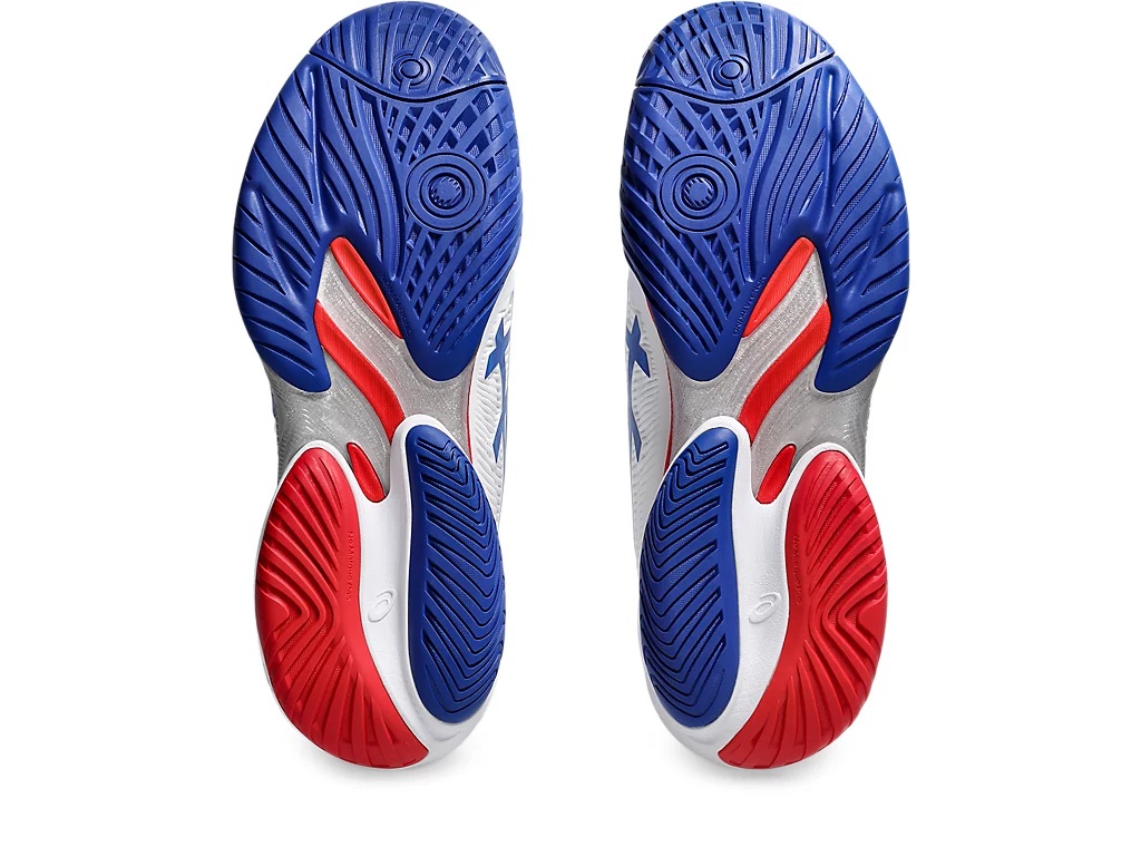 Asics Court FF 3 Novak Men Shoe - White-Asics Blue
