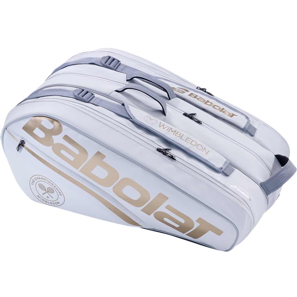 Babolat Pure Wimbledon 12 Racquet Bag White Gold