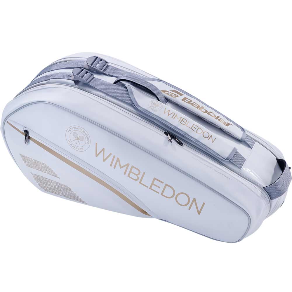 Buy Babolat Pure Wimbledon Racquet Bag White Gold Online at
