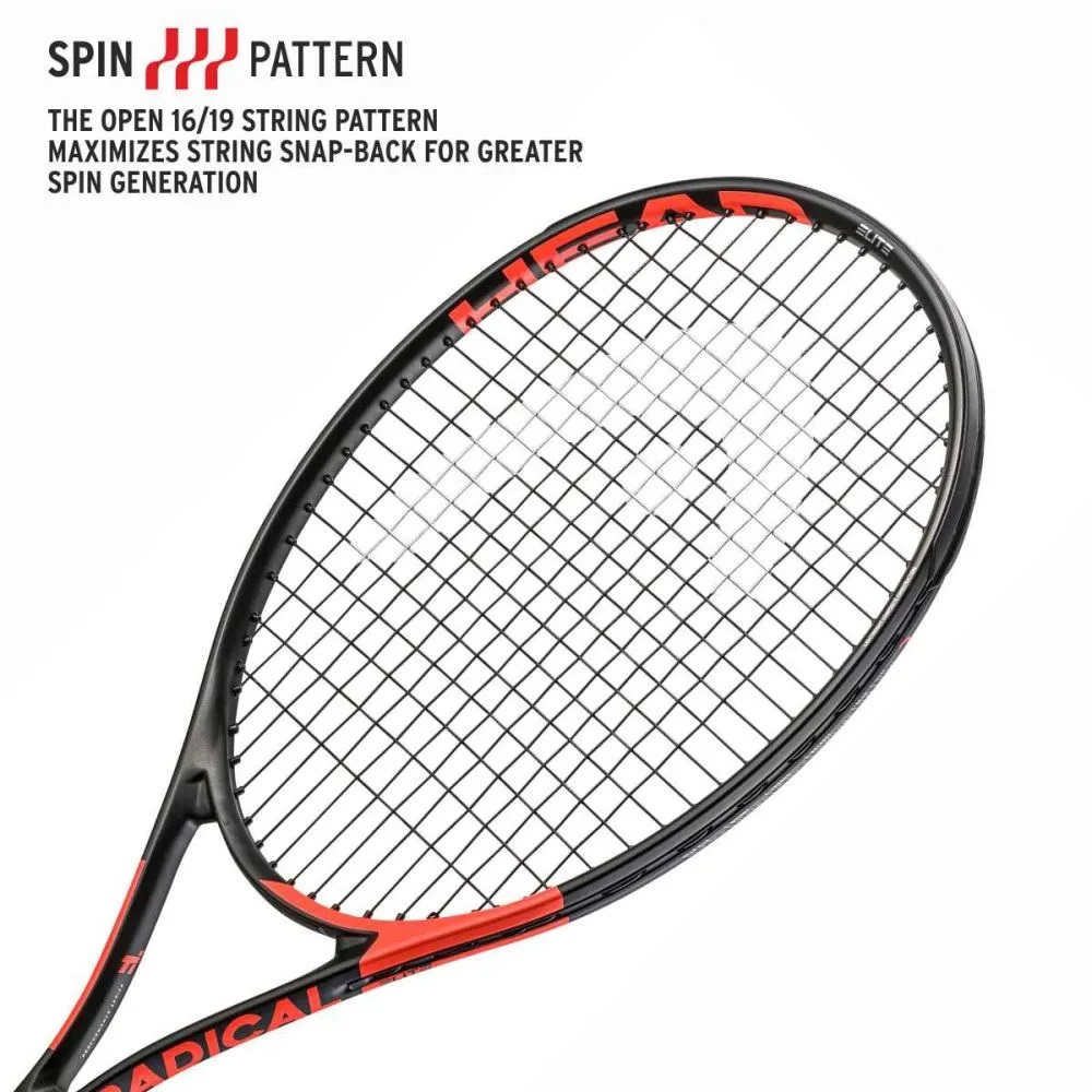 Raqueta de Tenis Head Ti Radical Elite Tamaño de Grip 4 3/8 con Funda y